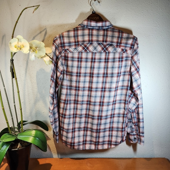 Ascend Plaid Button Down Men's Flannel Shirt in S/P - Picture 5 of 10